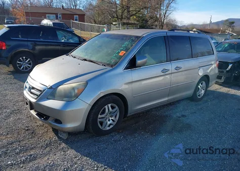 2007 Honda Odyssey Ex из США, поврежденный, VIN 5FNRL38467B128083